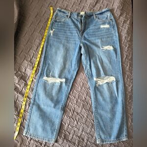 Classic Blue Distressed Women's Jeans
